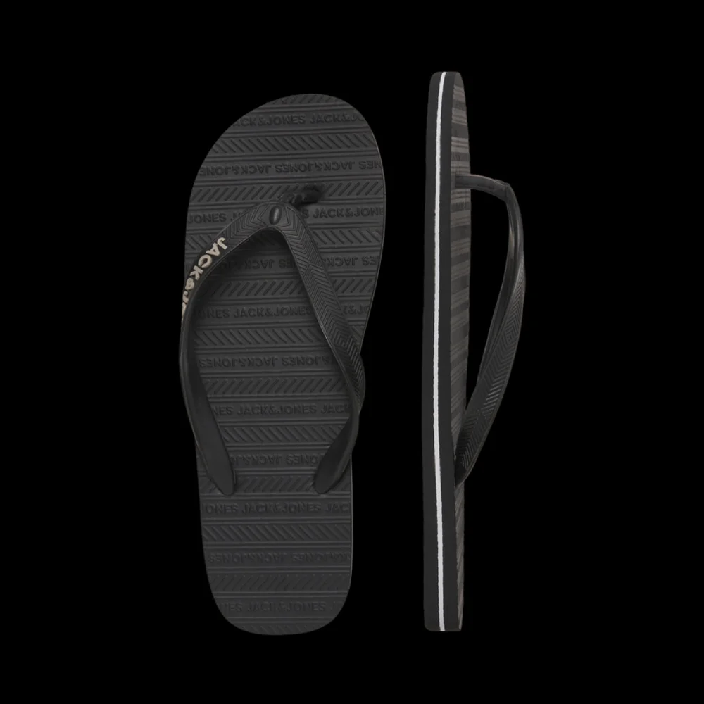 Jack & Jones Black Flip Flops 11/12 New